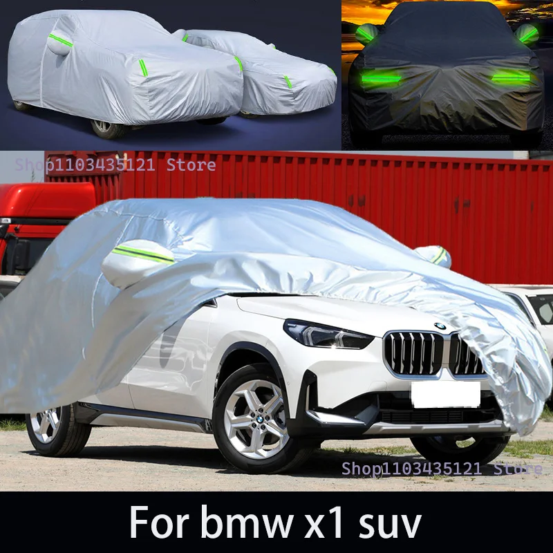 

For bmw x1 suv Outdoor Protection Full Car Covers Snow Cover Sunshade Waterproof Dustproof Exterior Car accessories