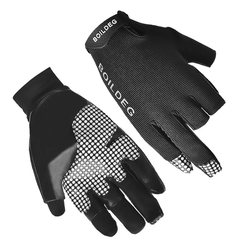

1 Pair Anti Skid Fishing Gloves Silicone Chip Durable Outdoor Reflective Fishing Supplies For Angling Boating Sailing Gloves