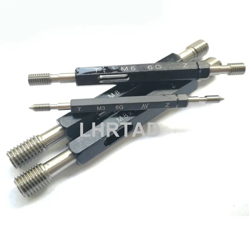 6G T Z GO NOGO Metric thread plug gauge M1 M1.2 M1.4 M1.6 M2 M2.5 M3 M4 M5 M6 Fine Thread gage M8 M10 M12 M14 M16X1 M18X1 M20X1