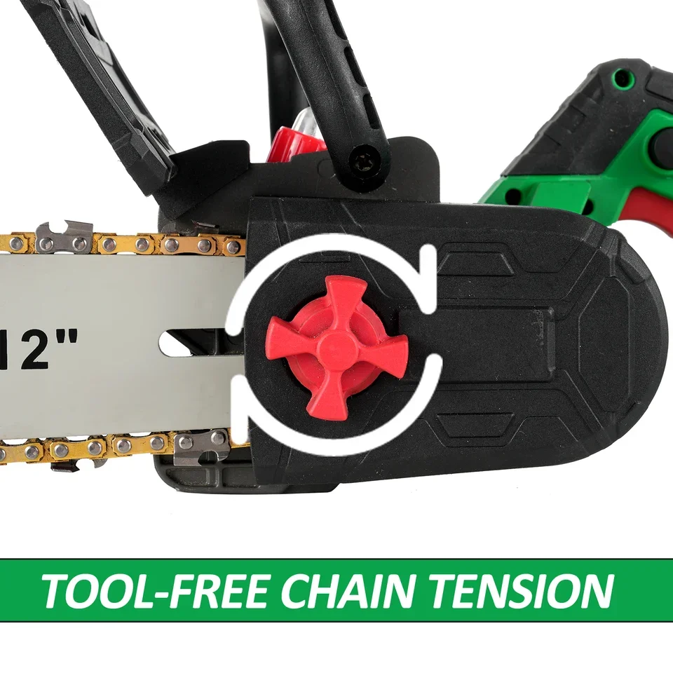 منشار كهربائي بدون فرش مقاس 12 بوصة، مقصات تشذيب محمولة يمكنك صنعها بنفسك، مقلم فرعي محمول قابل لإعادة الشحن مع سوبو OEM #4