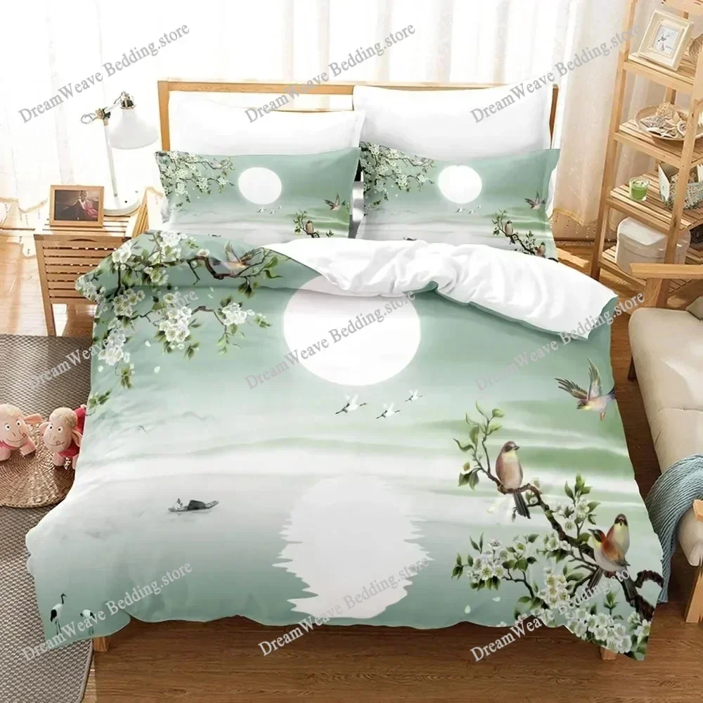 3D Landscape Duvet Cover King Full Size Summer Palm Trees Beach Sea Waves Ocean Theme for Kids Girl Boys Polyester Bedding Set51