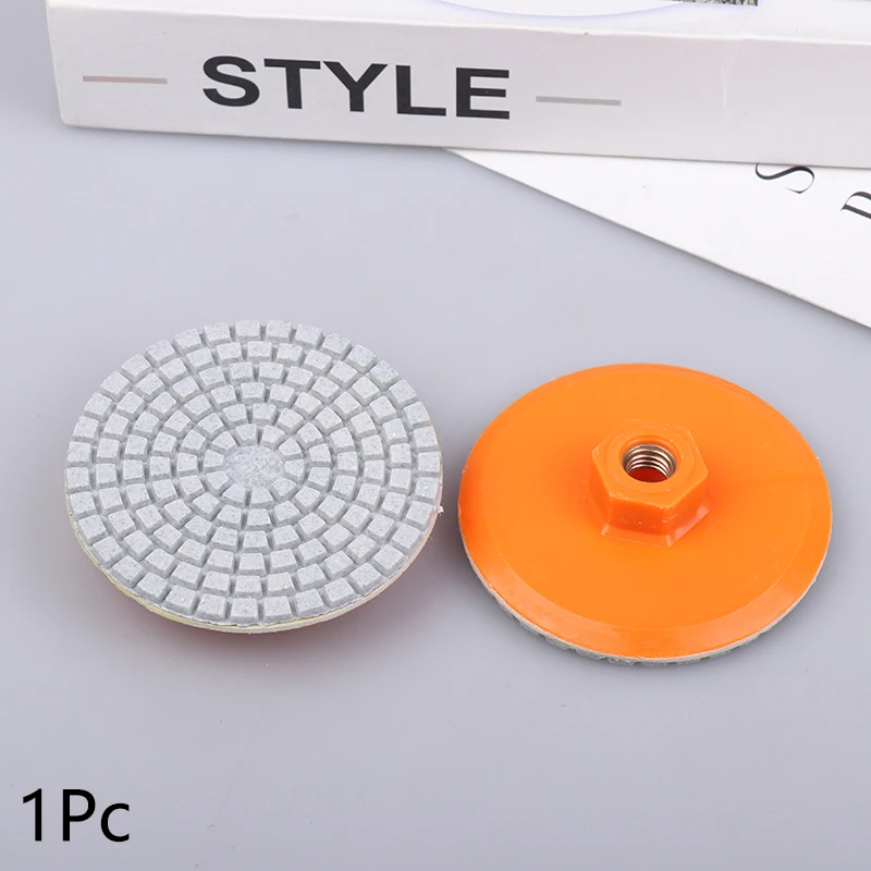 3 Inch 80mm Diamond Polishing Pad Wet Dry Use for Granite Marble Quartz Countertop Buffing Grinding Disc Fits Most Polishers 1Pc