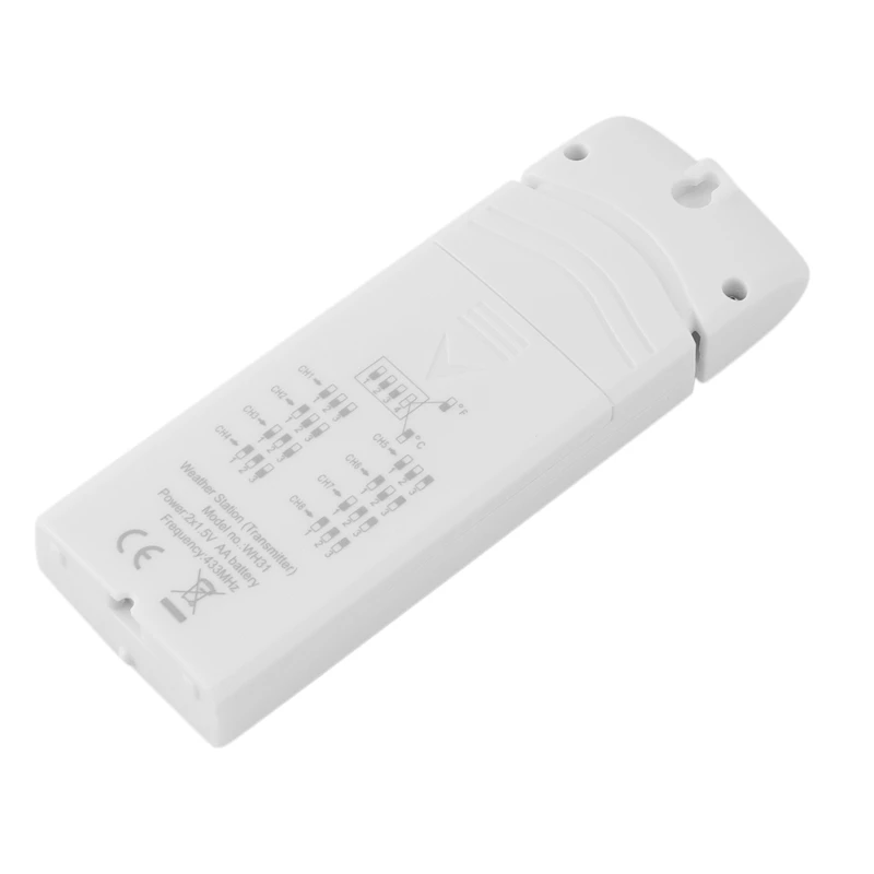 2X WH31 Multiple Channel Sensor For MISOL Wireless Weather Station, 433Mhz Temperature, Humidity