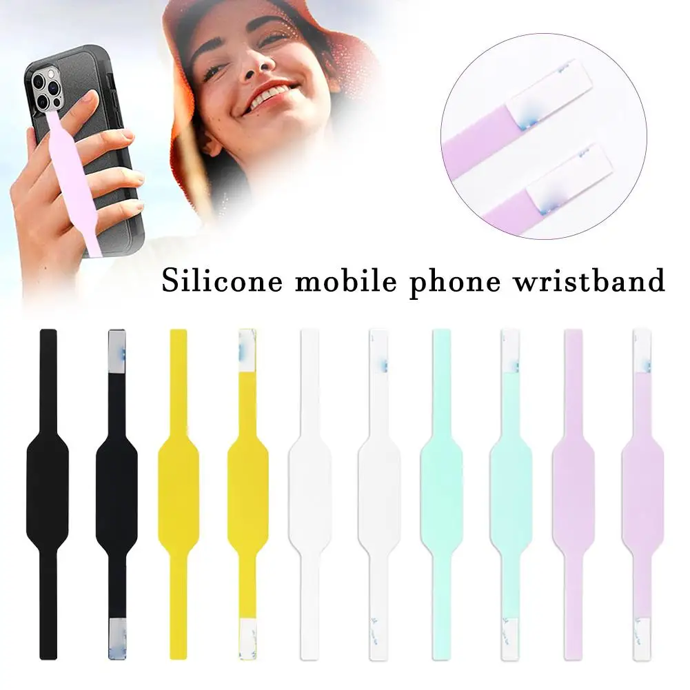 Mobile Phone Case Portable Wrist Strap Silicone Elastic Cord Suitable For Mobile Phone Cover Silicone Anti-drop Lanyard D0T4