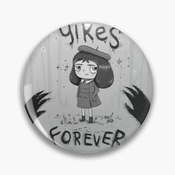 Yikes Forever Little Misfortune  Soft Button Pin Metal Cartoon Badge Gift Collar Fashion Hat Funny Lover Cute Lapel Pin Creative