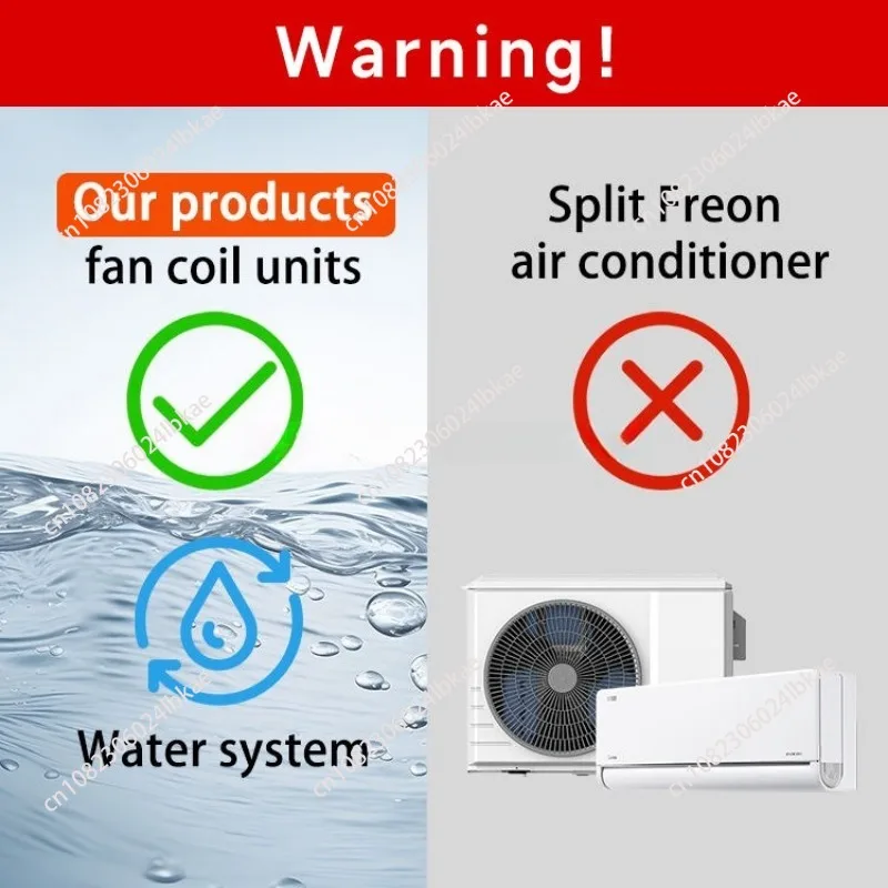 2P High Wall Mounted Fan Coil Units Price Durable Precision Manufacturing For Commercial HVAC Heating Cooling System