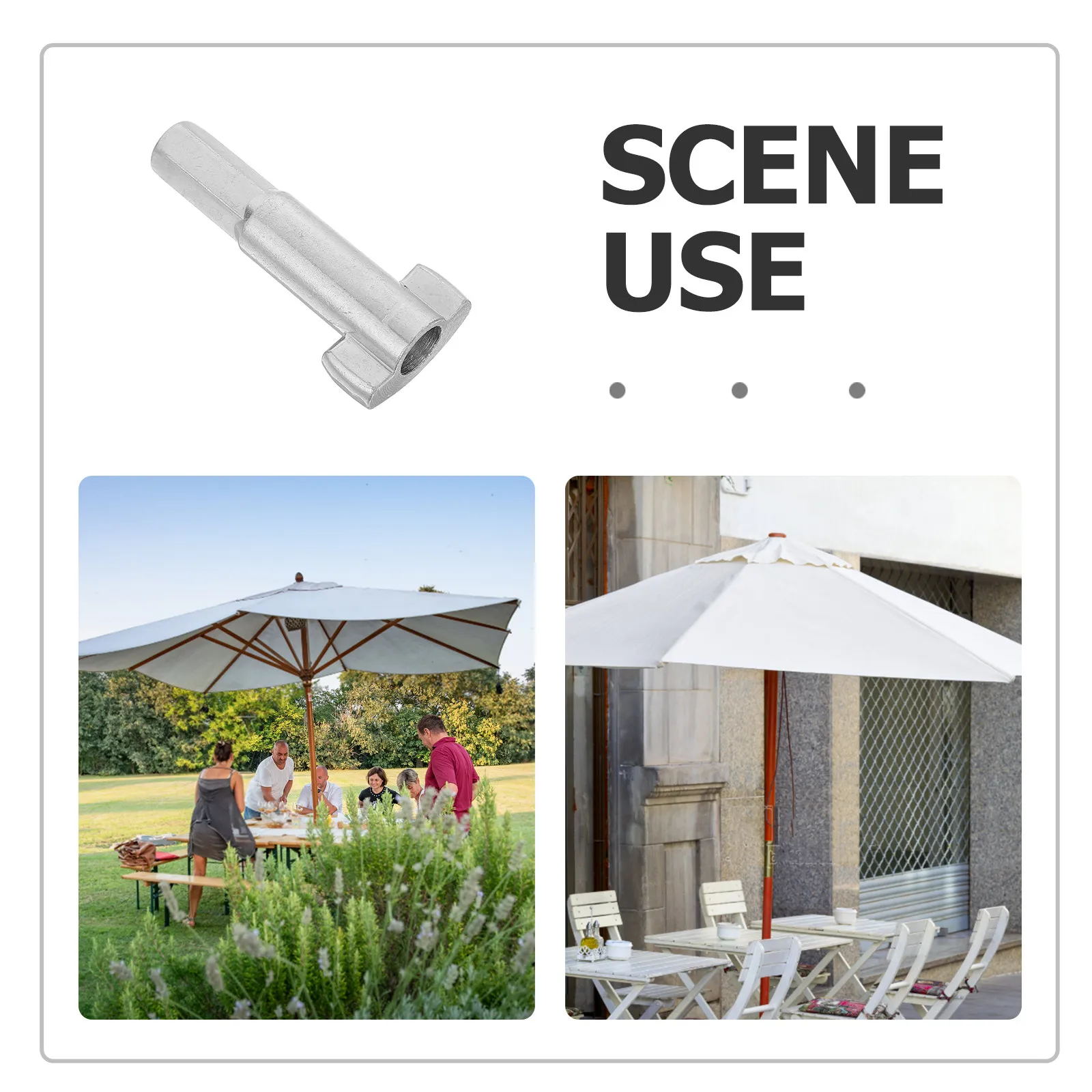 Universal Outdoor Umbrella Crank Handle Replacement Patio Umbrella Repair Parts Kit for Garden Parasol Stability Restore