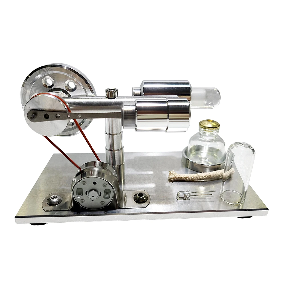 Stirling Engine Miniature Generator Physical Experiment Popular Science DIY Production Invention Hot Air Stirling Engine Toy