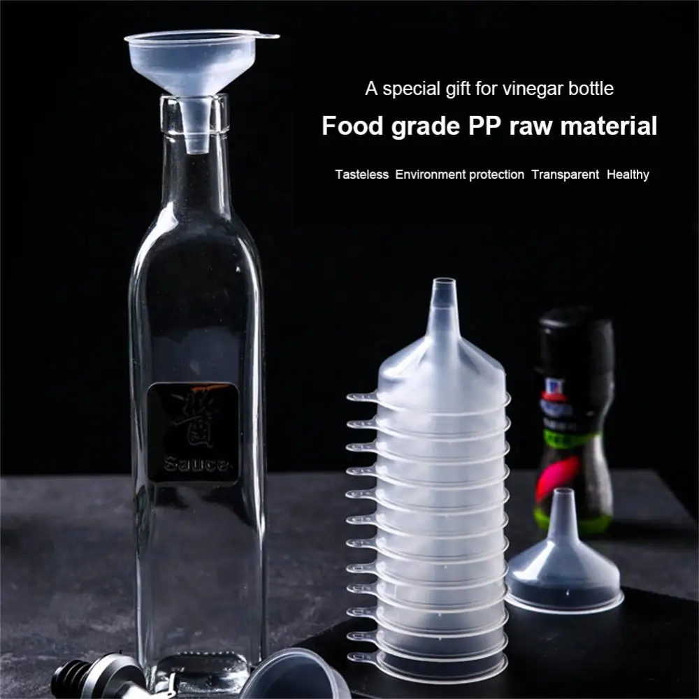 Small Plastic Funnel Metal Funnel Filter Wide-mouth Funnel Diffuser Bottle Mini Funnel Transparent Plastic Funnel Test Thing