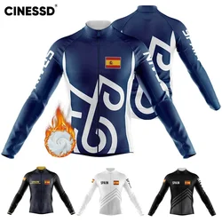 Winter Jacket 2023 Thermal Fleece Cycling Jacket for Men Long Sleeve Bicycle Clothing Ropa ciclismo para hombre MTB Bike Jersey