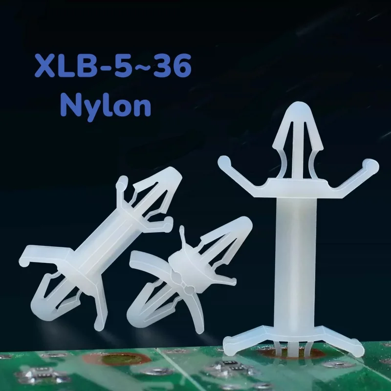 

White Nylon XLB-5~36 PC Board Isolation Column Aircraft-Style Clip Double-Head Spacing Support