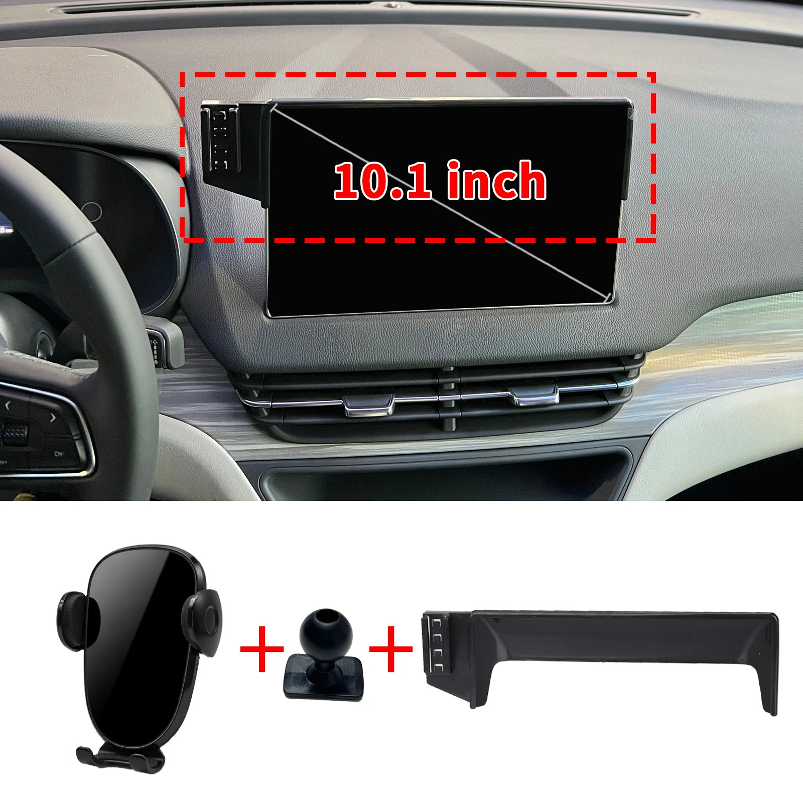 for Hongqi E-QM5 10.1inch 2022 2023 2024 2025 2026 LHD Mobile Phone Bracket, Dashboard Mount Simple Installation Car Accessories