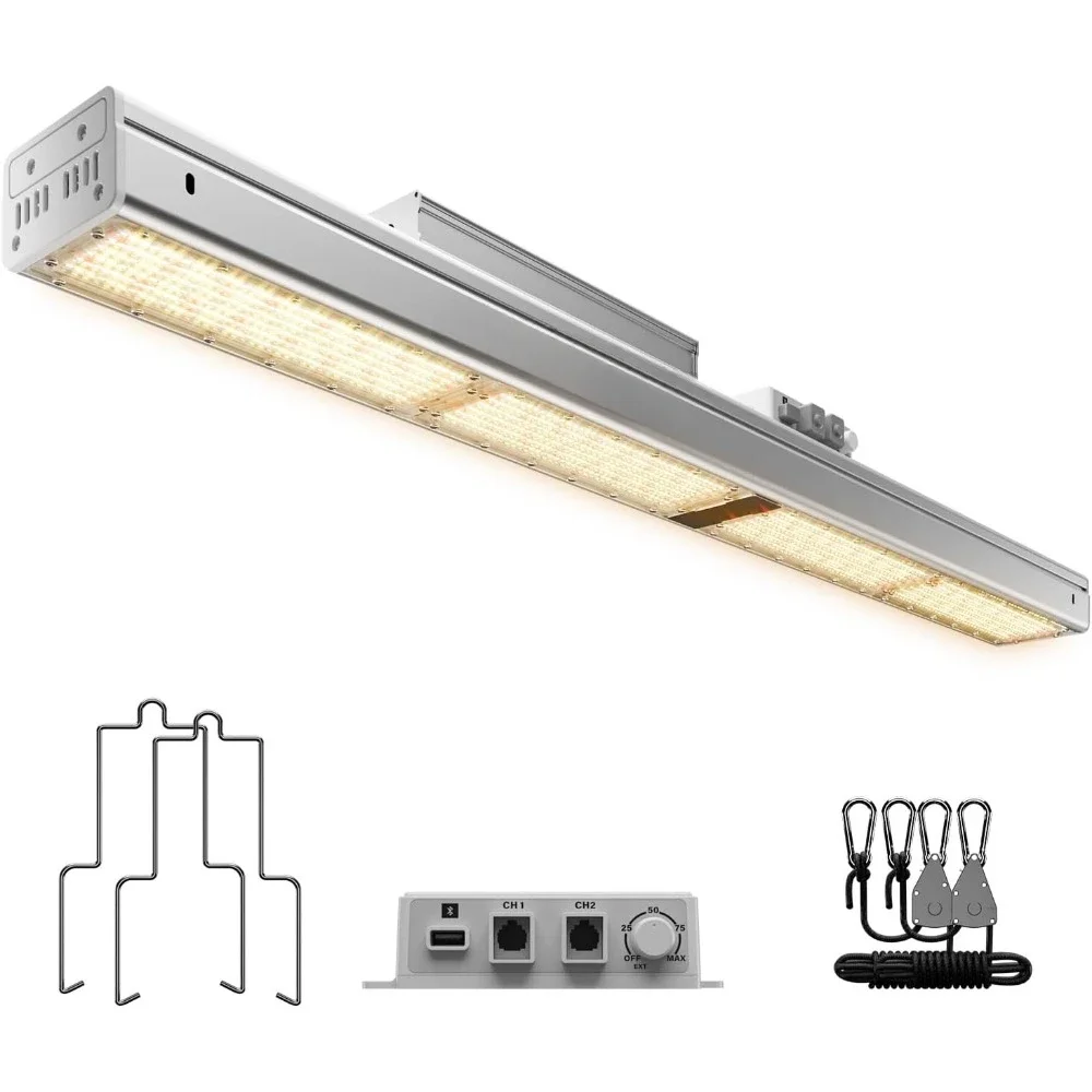 Grow Lights for Greenhouse, Dimmable, 2x4 Coverage, IP65 Waterproof, Energy Efficient, Vertical Farming for Seedling Veg Flower