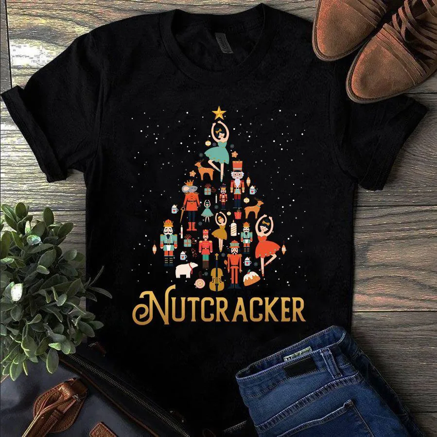 Nutcracker Christmas Tree Xmas T Shirt