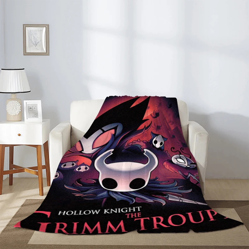 Game Blanket Hollow Knight Microfiber Bedding Fluffy Soft Blankets & Throws Knee Sofa Winter Warm Fleece Nap Decorative Custom