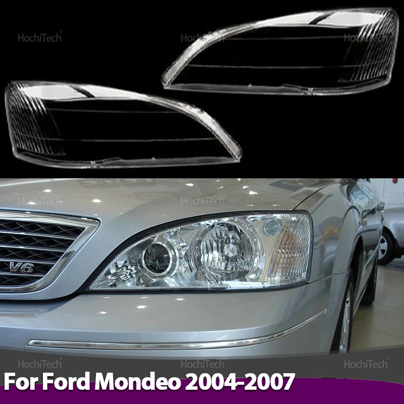 

For Ford Mondeo 2nd 2004 2005 2006 2007 Headlamps Lens Glass Shell Masks Transparent Lampshade Shade Car Headlight Cover