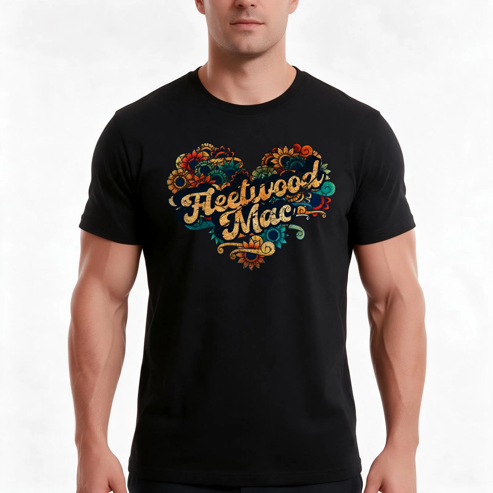 Fléétwóód vintage Mác (1) T-Shirt, Summer Casual Cotton Tee, Oversized Streetwear Tops, Vintage Graphic Print, Unisex Men Women