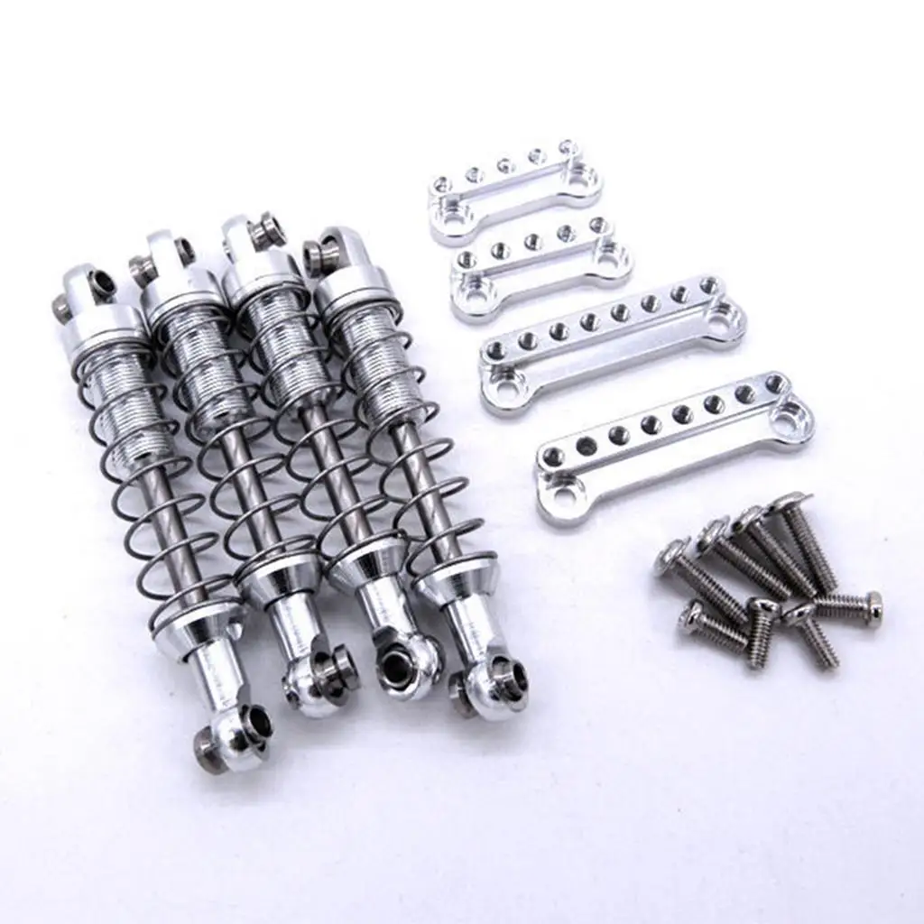 4Piece RC Shock Absorber Spring Damper Suspension for MN D90 D91 D99S RC Car
