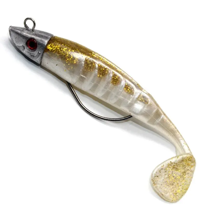 Burle 10Cm 15.5G 13Cm 26G T Staart Zacht Kunstaas Jig Hoofd Zacht Visaas Met Weerhaken