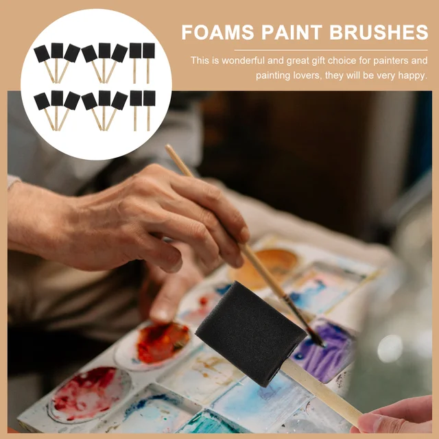 Scrapbooking Materiel 16 Eponges De Peinture Round - Pinceaux Mousse Pour Arts Créatifs, Graffiti, Enfants - 4 Tailles Peinture Gouache Scrapbooking Materiel 16 Eponges De Peinture Round - Pinceaux Mousse Pour Arts Créatifs, Graffiti, Enfants - 4 Tailles Peinture Gouache