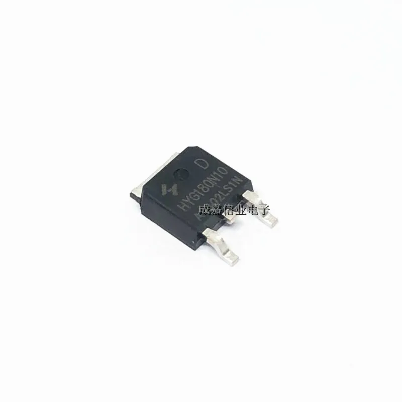 Imagem -06 - Único Mosfet do Realce do N-canal Produto Brandnew Genuíno Hyg180n10ls1d Marcação To252-2 Hyg180n10 100v 45a 10 Peças Pelo Lote