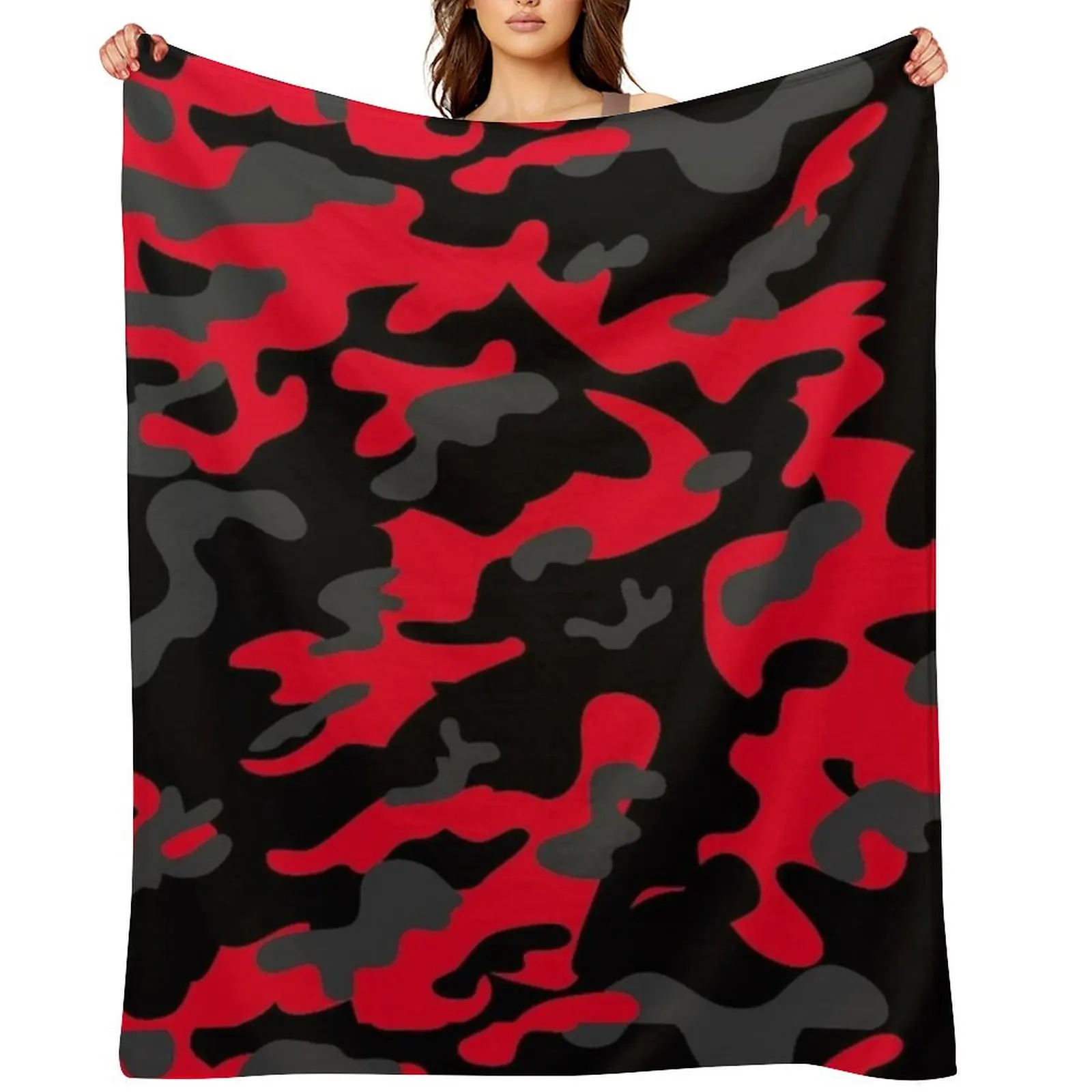 

red camo Throw Blanket Blankets For Bed Blankets Sofas Of Decoration Decorative Beds Furry Blankets