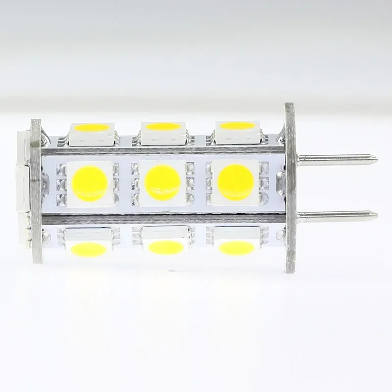 G6.35 Led Bulb Lamp GY6.35 Corn Tower Bi Pin Light DC AC 12V 24V 18LED SMD 5050 360-396LM 3W Repalce 30W Halogen Bulbs 20pcs/lot