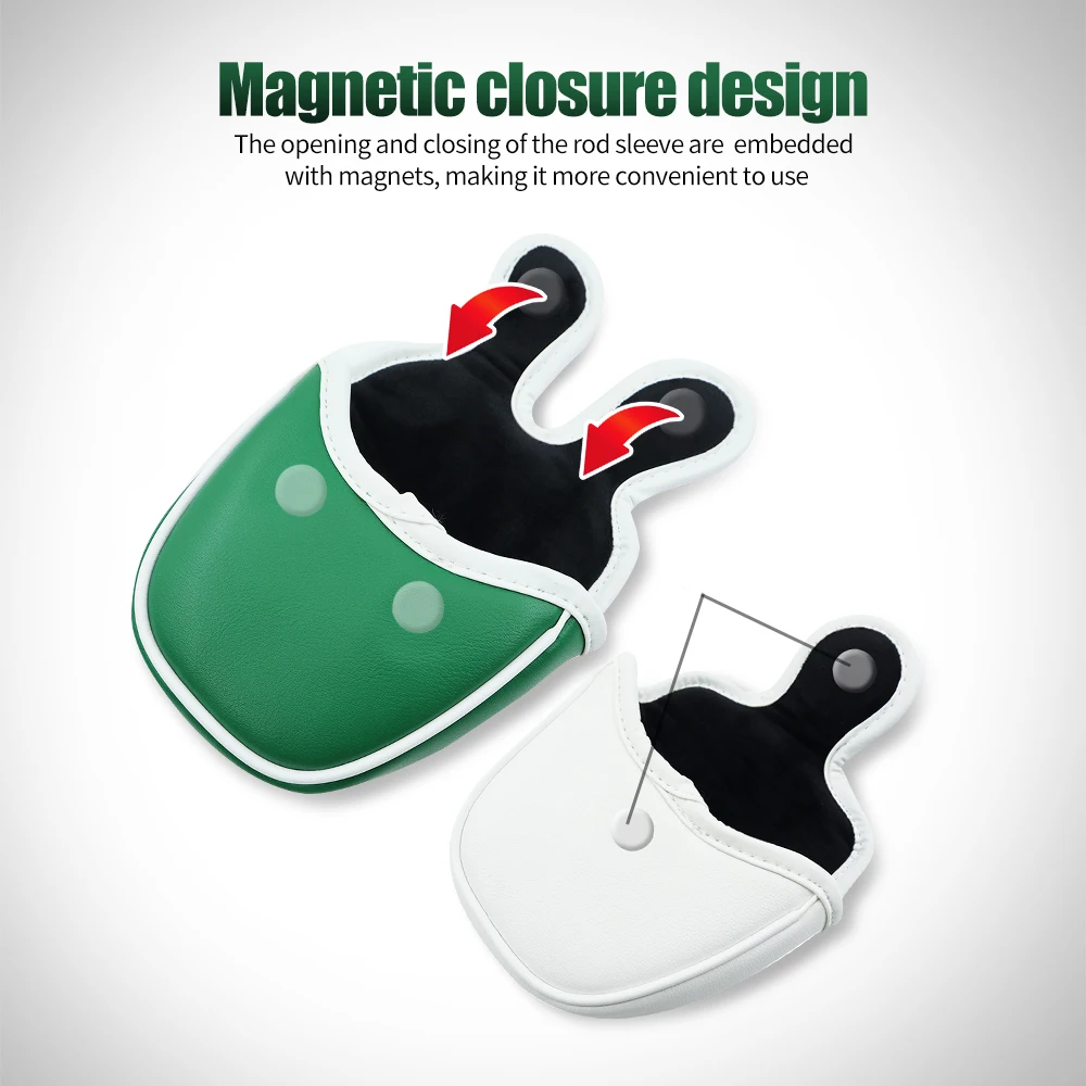 أغطية مضرب الجولف بأربع أوراق البرسيم نمط غطاء رأس الجولف مطرقة إغلاق مغناطيسي أغطية نادي الجولف لوازم إكسسوارات الجولف #5