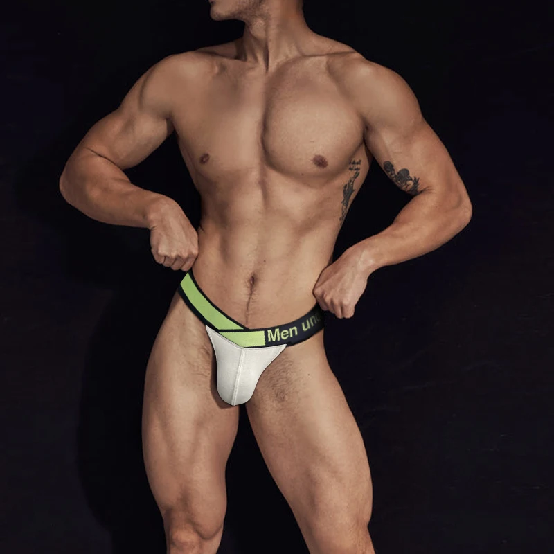 ملابس داخلية للرجال حزام رياضي مجوف منخفض الخصر المثيرة الرجال سيور و G سلاسل T-الظهر مريحة مشروط رجل لينة السروال U محدب #2