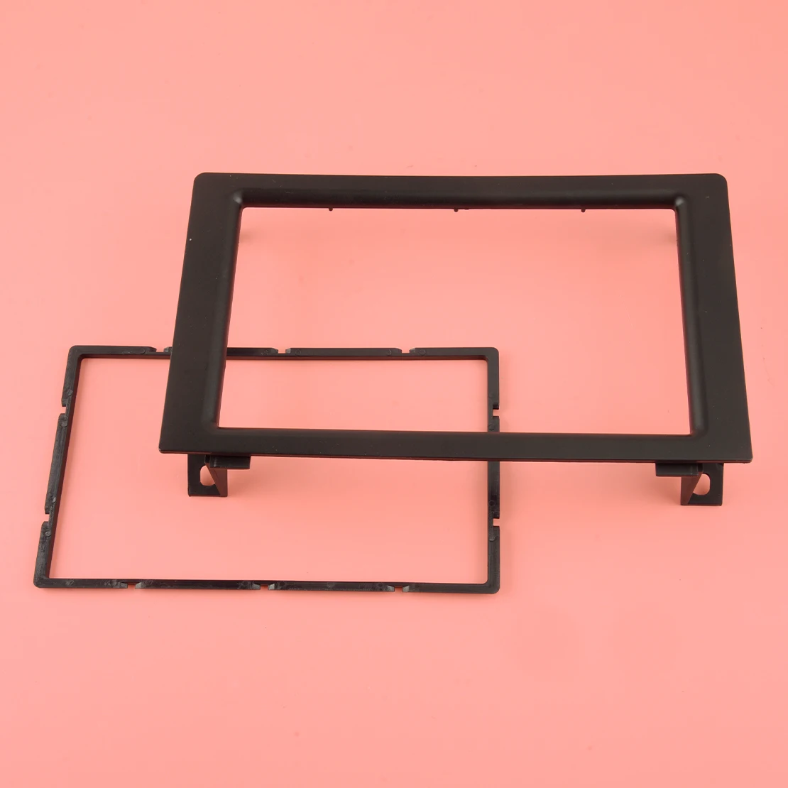 Car Interior 2Din Front Stereo Radio Fascia Dash Panel Frame Trim Fit For SAAB 9-3 2007 2008 2009 2010 2011