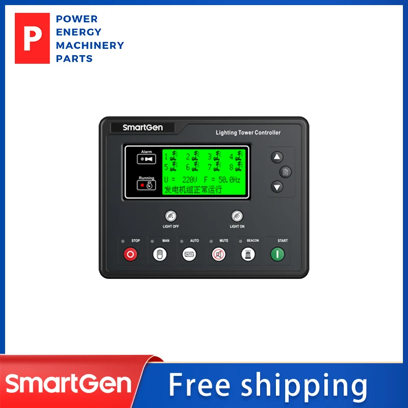 

ALC708 Original Lighting Tower Controller Remote Start Stop Monitor Control Panel For AC DC light tower Genset