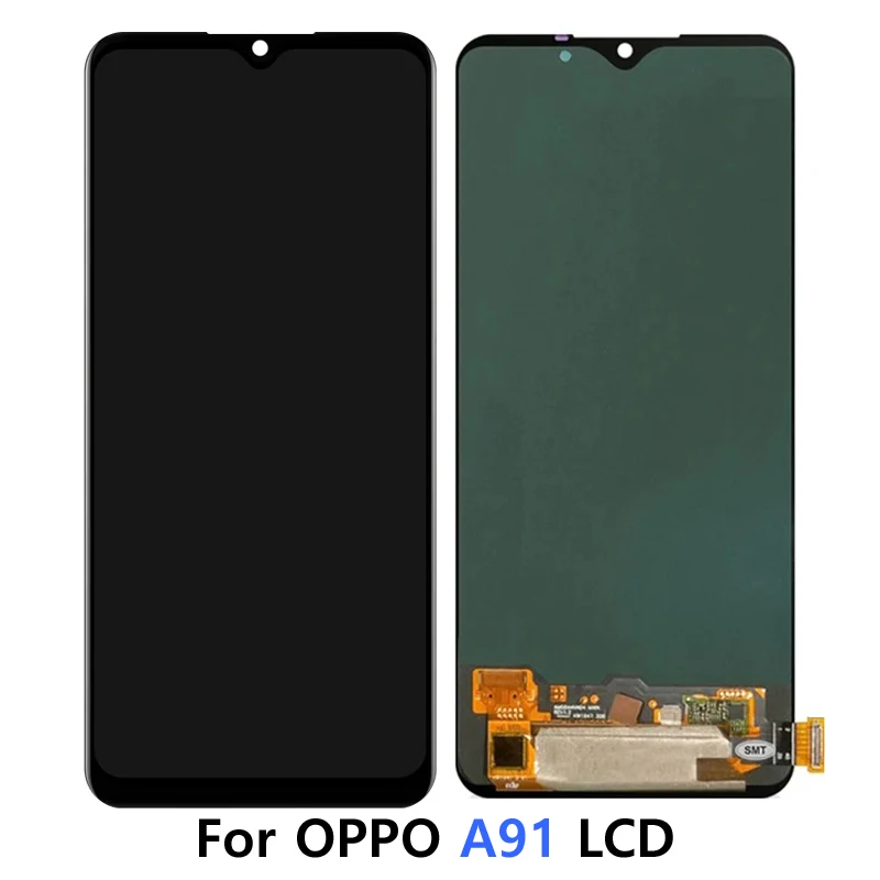 

100% Tested AMOLED For OPPO A91 LCD PCPM00 CPH2001 CPH2021 Display Touch Screen Digitizer For OPPO A91 LCD Screen Replacement