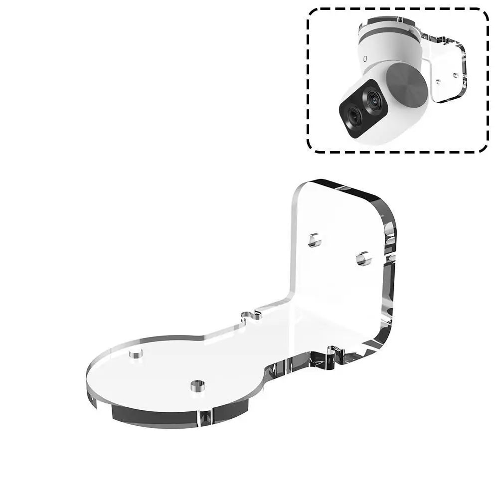 Acrylic Surveillance Camera Bracket For Eufy S350 Camera Transparent Bracket Wall Mounting Base Bracket Holder Camera Accessorie