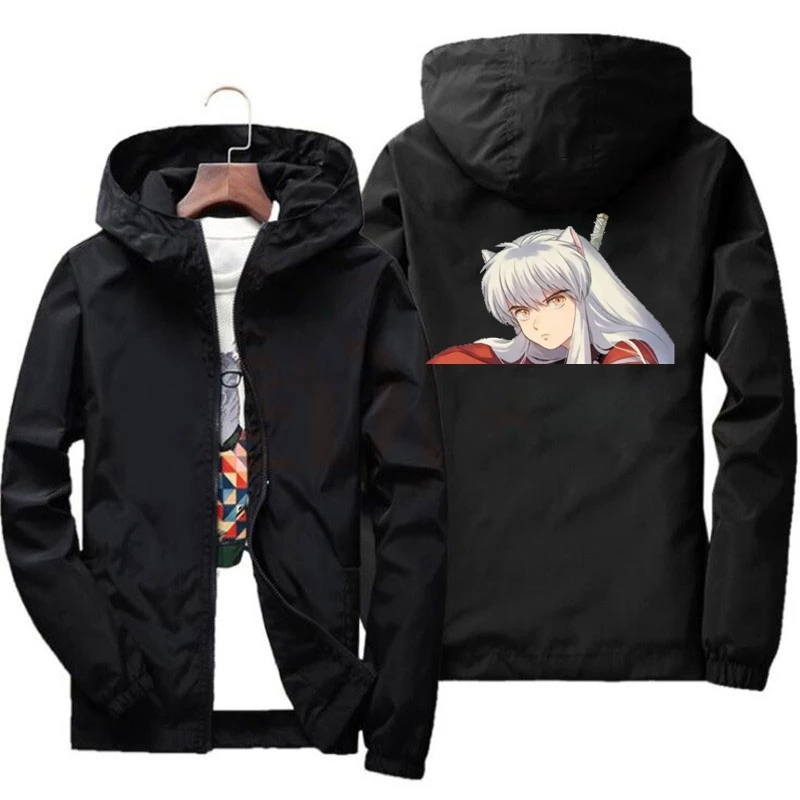 Zipper Jacket Men's Pilot Hooded Jacket Spring and Autumn Baseball Uniform Tide Card Anime Coat