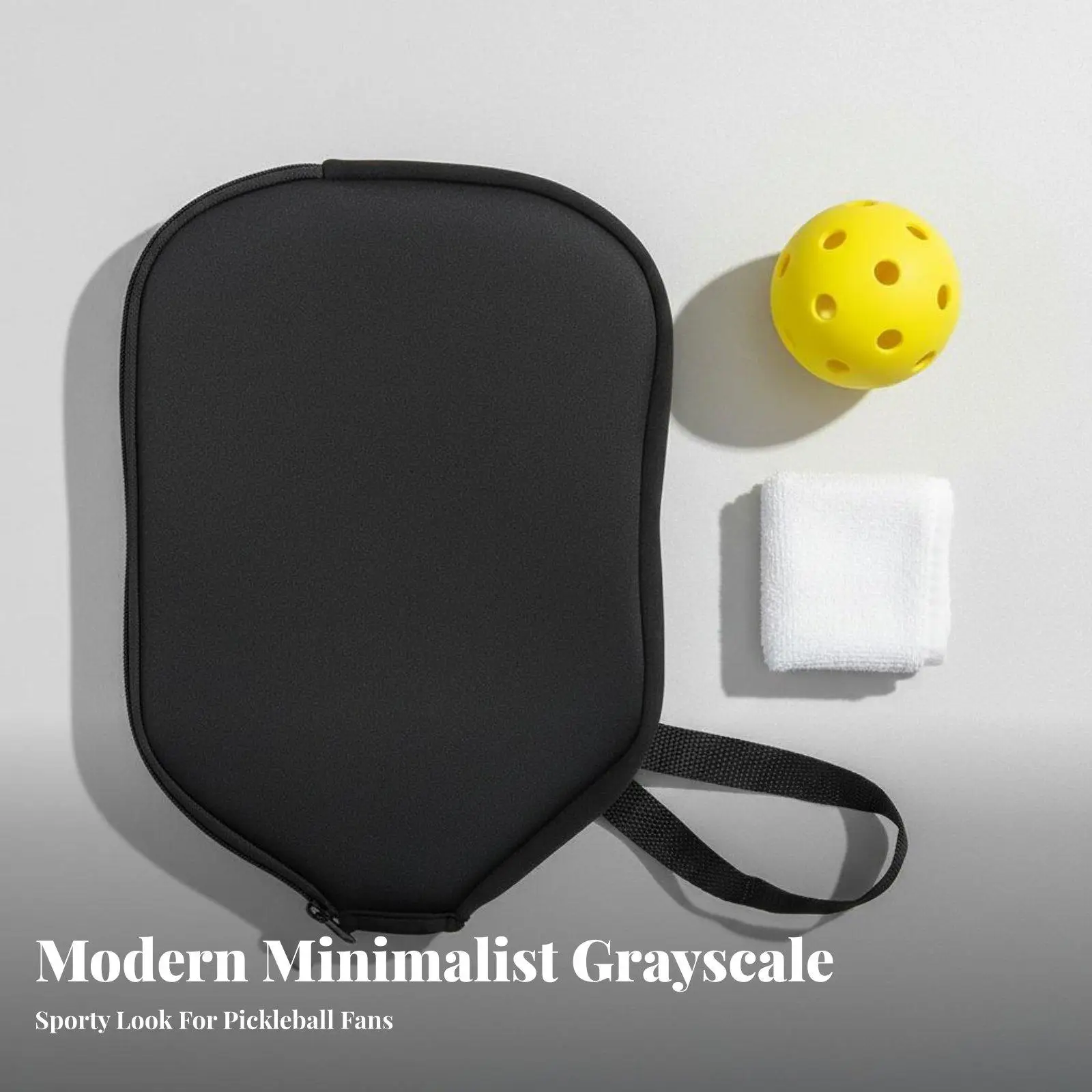 Funda protectora para pala de pickleball, para hombres y mujeres. Bolsa de cuero sintético resistente con cremallera, ideal para guardar la pala en el cancha o para transportarla.