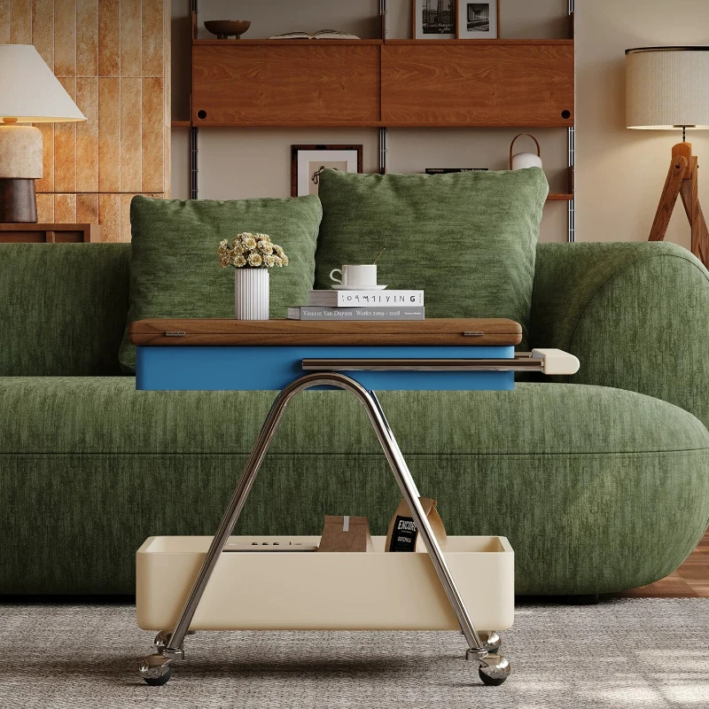 Dopamine trolley sofa side table removable coffee table new folding Italian minimalist living room home Memphis