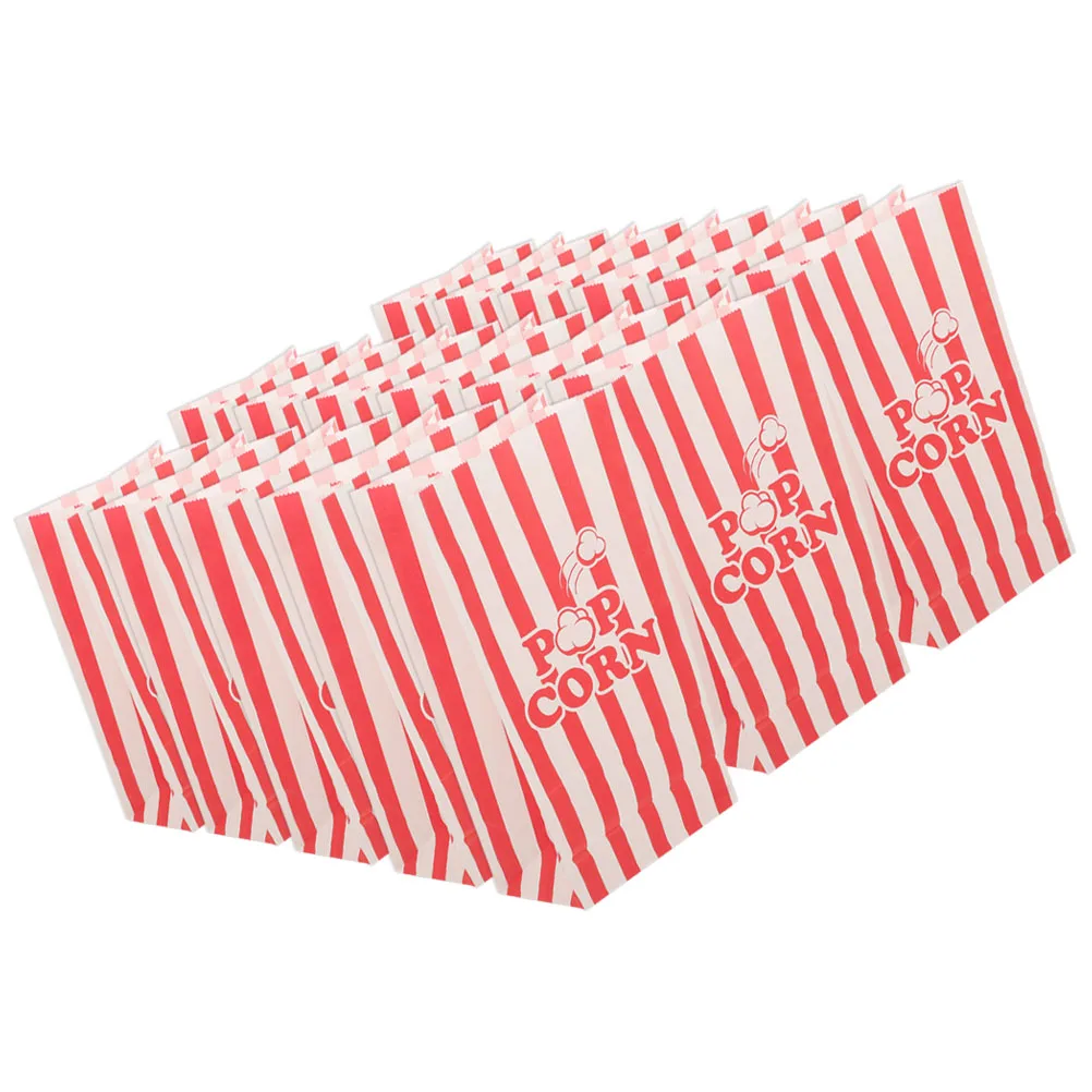 

25 Pcs Greaseproof Paper Bag Movie Night Party Bags Packing Housewaming Popcorn