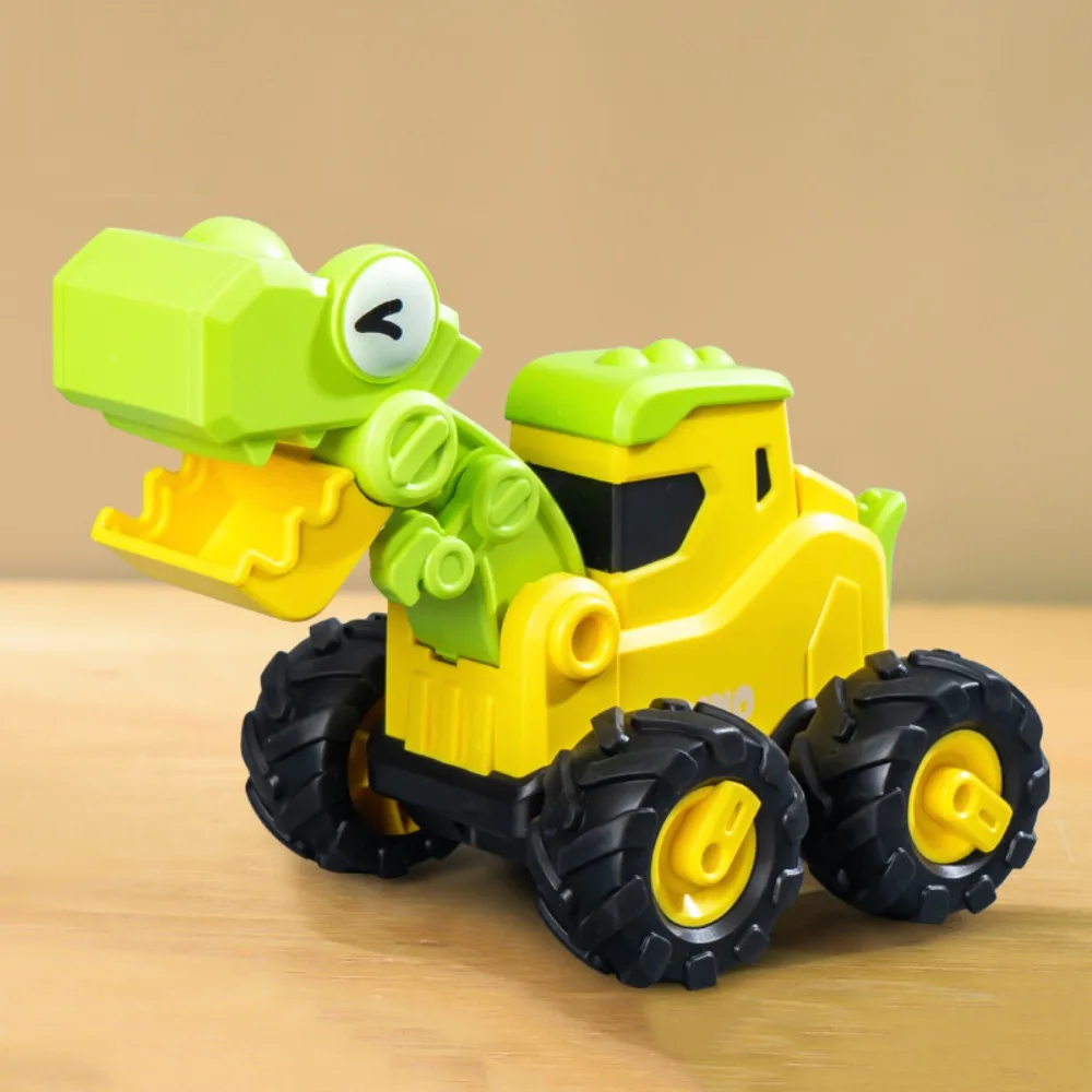 

Plastic Children Pull Back Toy Car Press Manual Skills Dinosaur Engineering Car Model Collection Educational