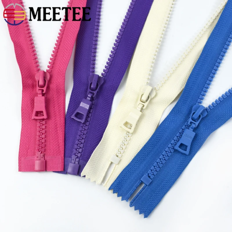 

5Pcs 5# Colorful Resin Zipper for Sewing Close-End 15-25cm Open-End 30-90cm Zip Bag Decor Closure Zips Repair Kit DIY Accessory