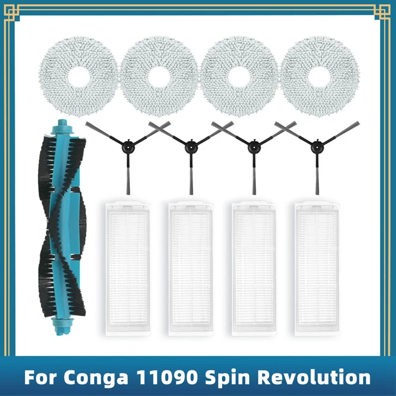 

13 шт., запчасти для пылесоса Cecotec Conga 11090 Spin Revolution
