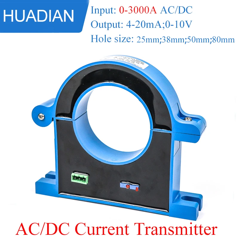 Hall Sensor Current Sensor AC/DC 0-500A AC Current Transducer Hall Effect Current Transmitter