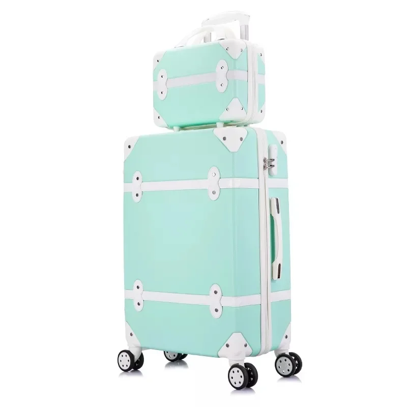 Carrylove women spinner abs retro luggage 20\