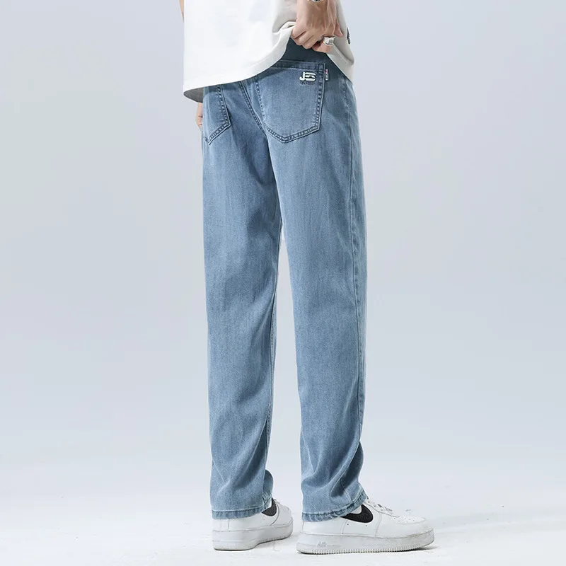 

GIOIOMen's Jeans，2025Spring Summer Thin High-Quality Tencel Lyocell Non-Iron Casual Denim Pants，Fashion Men's Pants