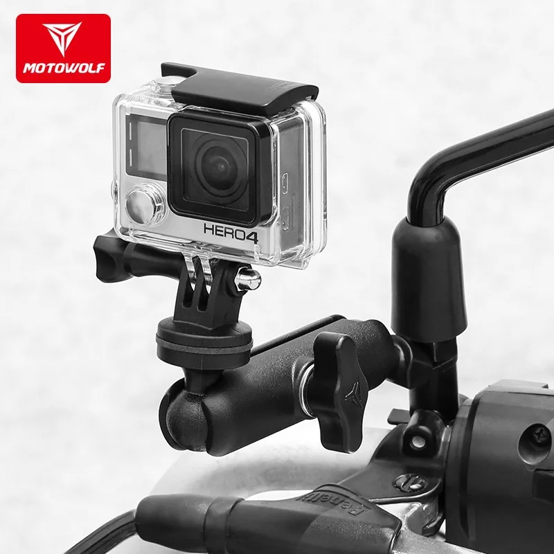 

Motorcycle Driving Camera Recorder Bracket Multifunctional Camera Aluminum Alloy Fixed Bracket