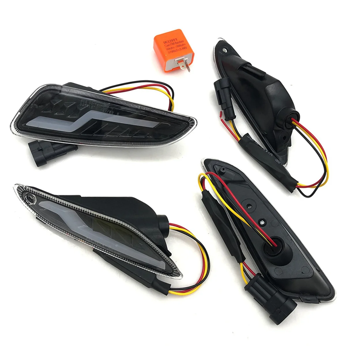 

Motorcycle Front Rear Turn Signals Blinker Daytime Running LED Light for Piaggio Vespa Sprint Primavera 50 125 150CC