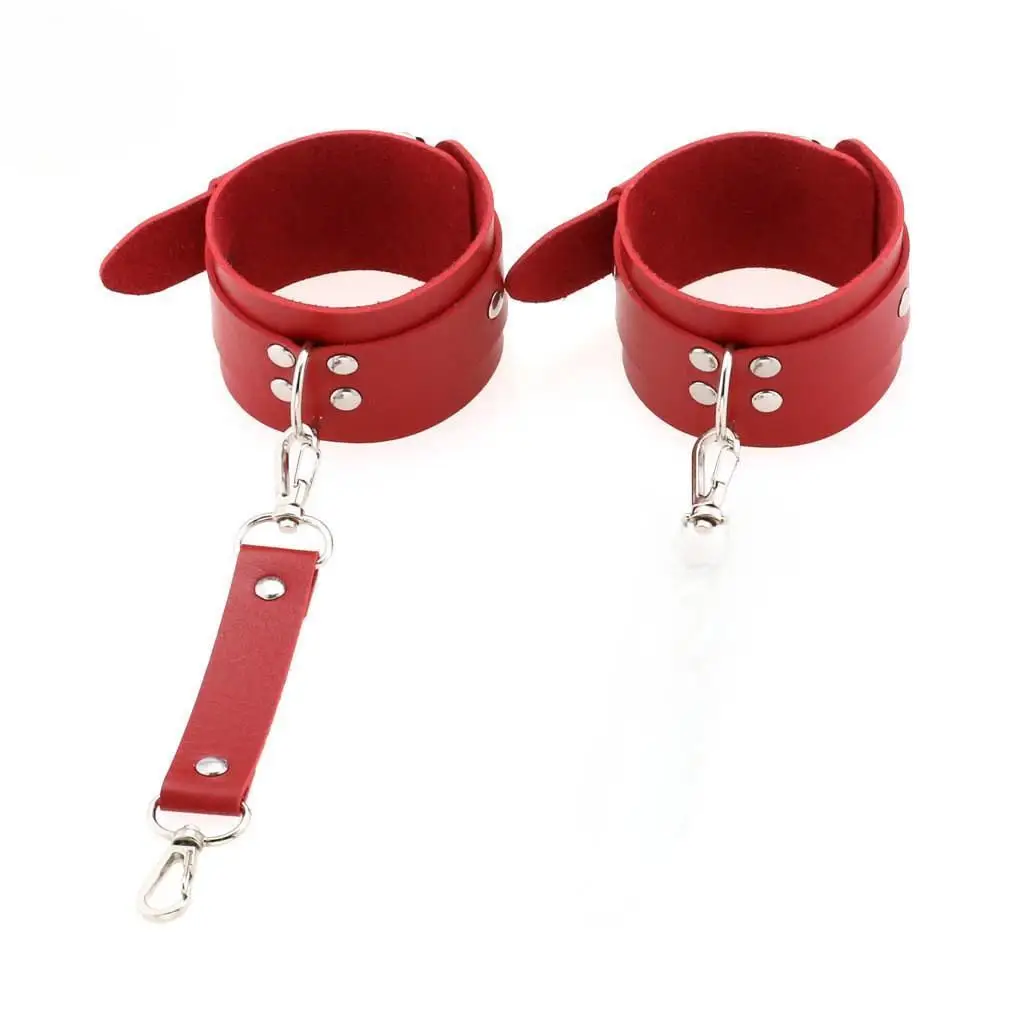 Binding handcuffs bracelet punk gothic creative PU leather bracelet sex toy bracelet punk style BDSM