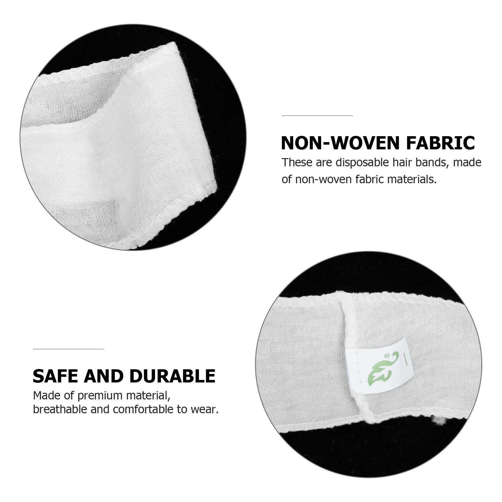 

48Pcs Makeup Hairband Disposable Spa Head Wrap for Face Wash Skin Care Stretch Non-Woven Hair Band Women Girls