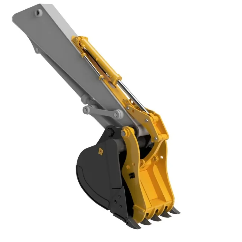 Hydraulic thumb clamp excavator bucket modification kit for grabbing log debris rock, hydraulic grab bucket modification
