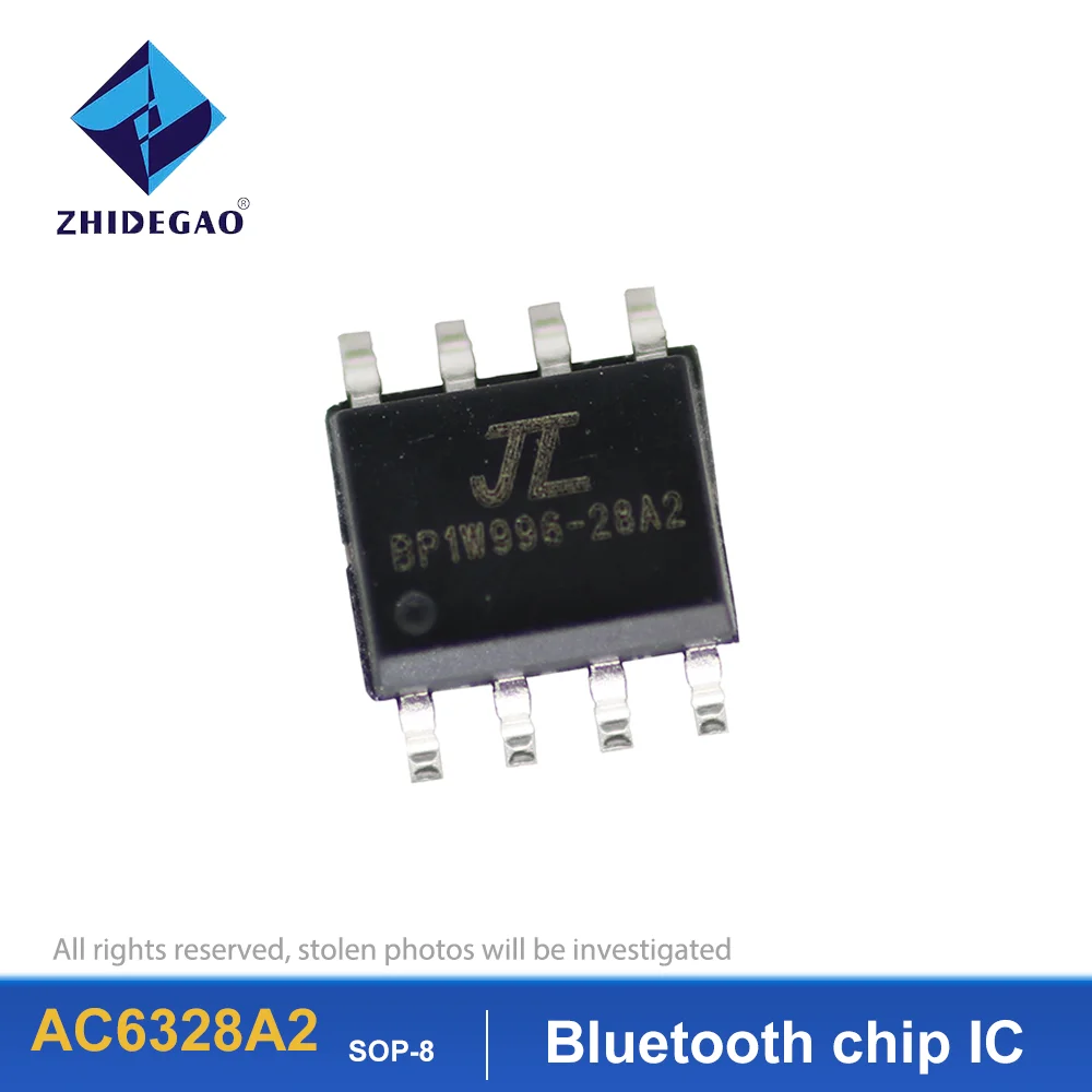 AC6328A2 SOP-8  Bluetooth chip IC MCU Black  Brand New