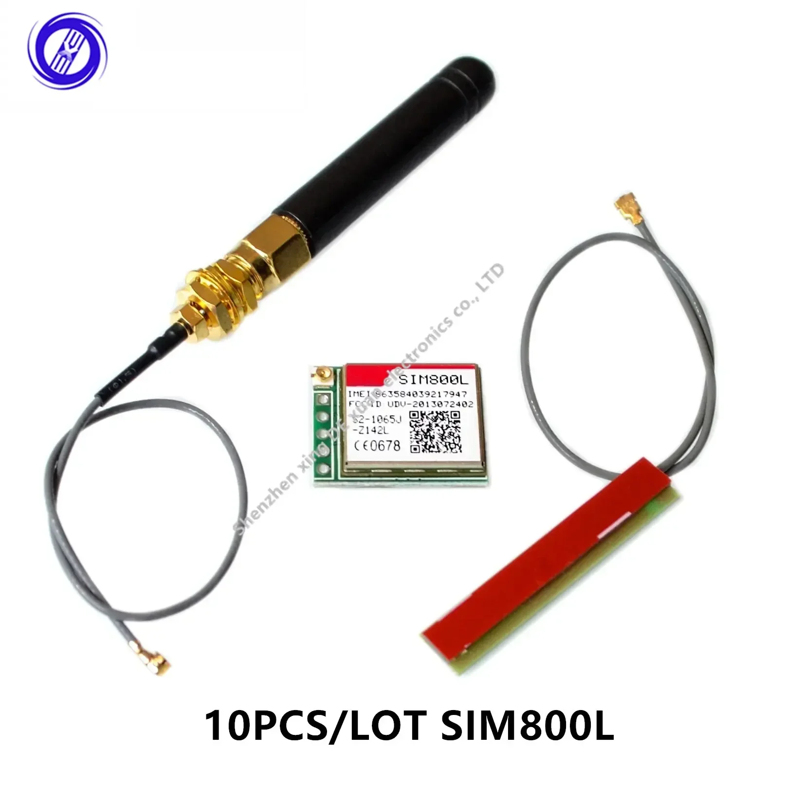 

MXW 10PCS/LOT SIM800L Wireless GSM GPRS MODULE Quad-Band W/ Antenna Cable Cap